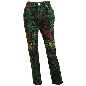 JeanPaulGaultier Vintage Graffiti Print Jeans